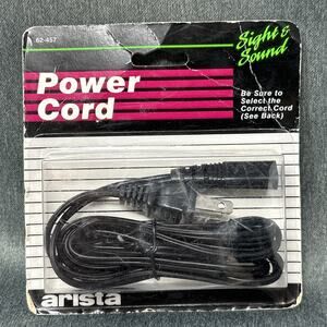 Arista 62-457 Vintage AC Power Cord Radio Tape Recorder Stereo Sealed NOS USA